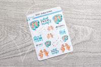 Zodiac Foxy Gemini decorative planner stickers