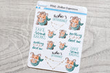 Zodiac Foxy Capricorn decorative planner stickers