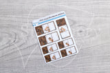 Foxy's steampunk notebook decorative foldover planner stickers