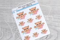 Fuck Kitty decorative planner stickers - Foxy's Sassy End of the Year