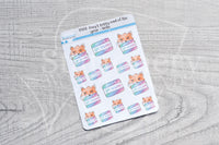 Foxy hello/go away decorative planner stickers - Foxy's Sassy End of the Year