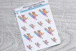 Pencil Kitty decorative planner stickers - Foxy's Sassy End of the Year
