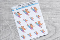 Pencil Kitty decorative planner stickers - Foxy's Sassy End of the Year