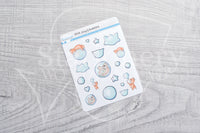 Foxy's bubbles decorative planner stickers