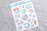 Foxy's bubbles decorative planner stickers