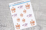Let's forget Foxy decorative planner stickers