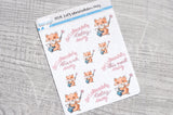 Let's abracadabra Foxy decorative planner stickers