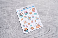 Kitty's bakery decorative planner stickers