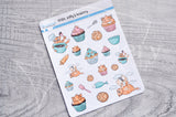 Kitty's bakery decorative planner stickers
