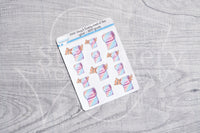 2021 goals Kitty decorative planner stickers - Foxy's Sassy End of the Year