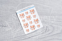 Fingers crossed Foxy decorative planner stickers