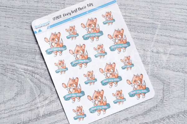 Foxy lost their tits decorative planner stickers