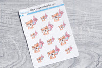 Foxy's rooting for you decorative planner stickers