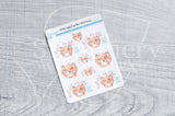 What in the 2021 Foxy decorative planner stickers