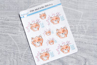 What in the 2021 Foxy decorative planner stickers
