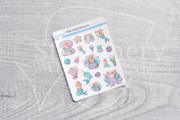 Foxy's deep sea decorative planner stickers