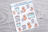 Foxy's brain dump decorative planner stickers