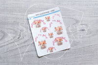 Foxy's feelings, anger decorative planner stickers