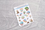 Foxy's enchanted forest decorative planner stickers