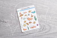 Foxy's sea turtles decorative planner stickers