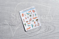 Woodland Foxy critters decorative planner stickers