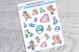 Keep rollin' Foxy decorative planner stickers