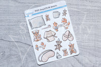 Foxy's PJ de soirée decorative planner stickers