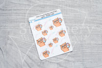 Feeling cute Kitty decorative planner stickers - Foxy's Sassy End of the Year