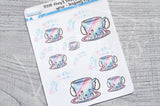 Foxy's leaking cup decorative planner stickers - Foxy's Sassy End of the Year