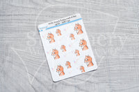 Foxy's side eye decorative planner stickers - Foxy's Sassy End of the Year
