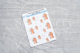 Foxy's side eye decorative planner stickers - Foxy's Sassy End of the Year