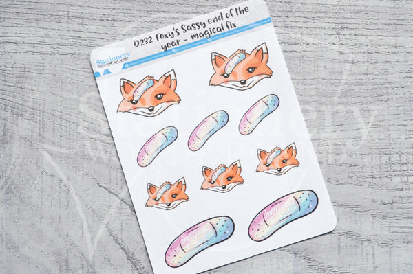 Foxy's magical fix decorative planner stickers - Foxy's Sassy End of the Year