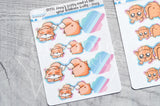Foxy's Sassy end of the Year foldover butt decorative planner stickers
