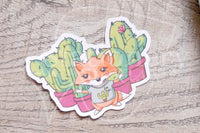 Succulent Foxy die cuts - Foxy cacti embellishments