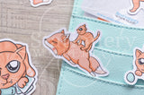 Foxy's kitty die cuts - Foxy's ginger cat embellishments