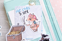 Pirate Foxy die cuts - Sea Foxy embellishments