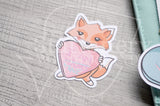 Love me Foxy die cuts - Self love Foxy embellishments