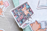 Foxy's library die cuts - Books Foxy embellishments