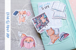 Foxy's library die cuts - Books Foxy embellishments