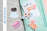 Foxy's sweet universe die cuts - Candy space Foxy embellishments