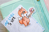 Foxy's kawaii sushi die cuts - Sushi Foxy embellishments