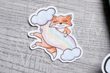 Foxy's rainbow die cuts - Rainbow Foxy embellishments
