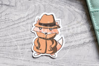 Detective Foxy die cuts - True crime Foxy embellishments