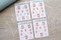 Foxy and money functional planner stickers