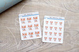 Doctor Foxy functional planner stickers