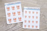Foxy has an effin migraine functional planner stickers