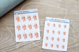Dizzy Foxy functional planner stickers