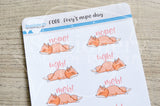 Foxy's nope day functional planner stickers