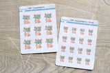 Foxy pampers, facemask functional planner stickers