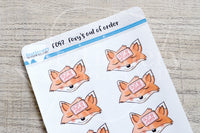 Foxy's out of order functional planner stickers